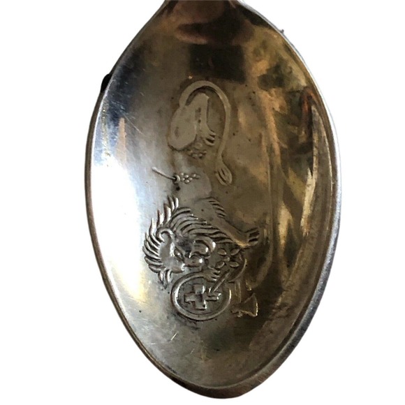 vtg OEM Rolex Bucherer of Switzerland Lucerne Silver-Plated Souvenir Spoon 4.25" - Picture 5 of 6